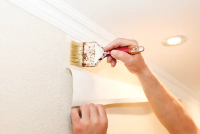 Pose de papier peint à Mison — revêtements muraux et toiles de verre